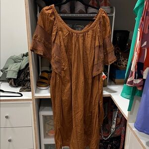 Old Navy rust brown mini dress